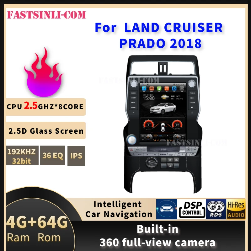 Мультимедийный плеер Tesla для LAND CRUISER PRADO 2018 радио GPS навигация|Автомагнитолы| |