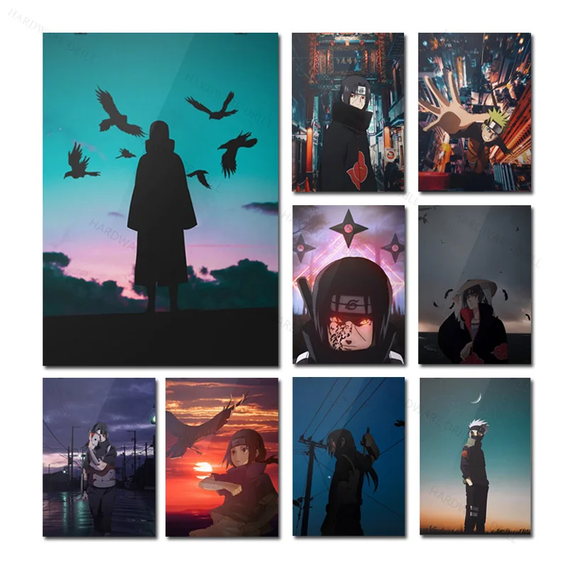 Алмазная живопись Наруто 5D сделай сам Аниме Вышивка из страз мозаика украшение