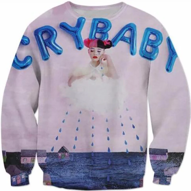 

Новые модные мужские/Женские Смешные свитшоты с 3D-принтом мелини Мартинез большие размеры 5XL хип-хоп плакать детские модные толстовки