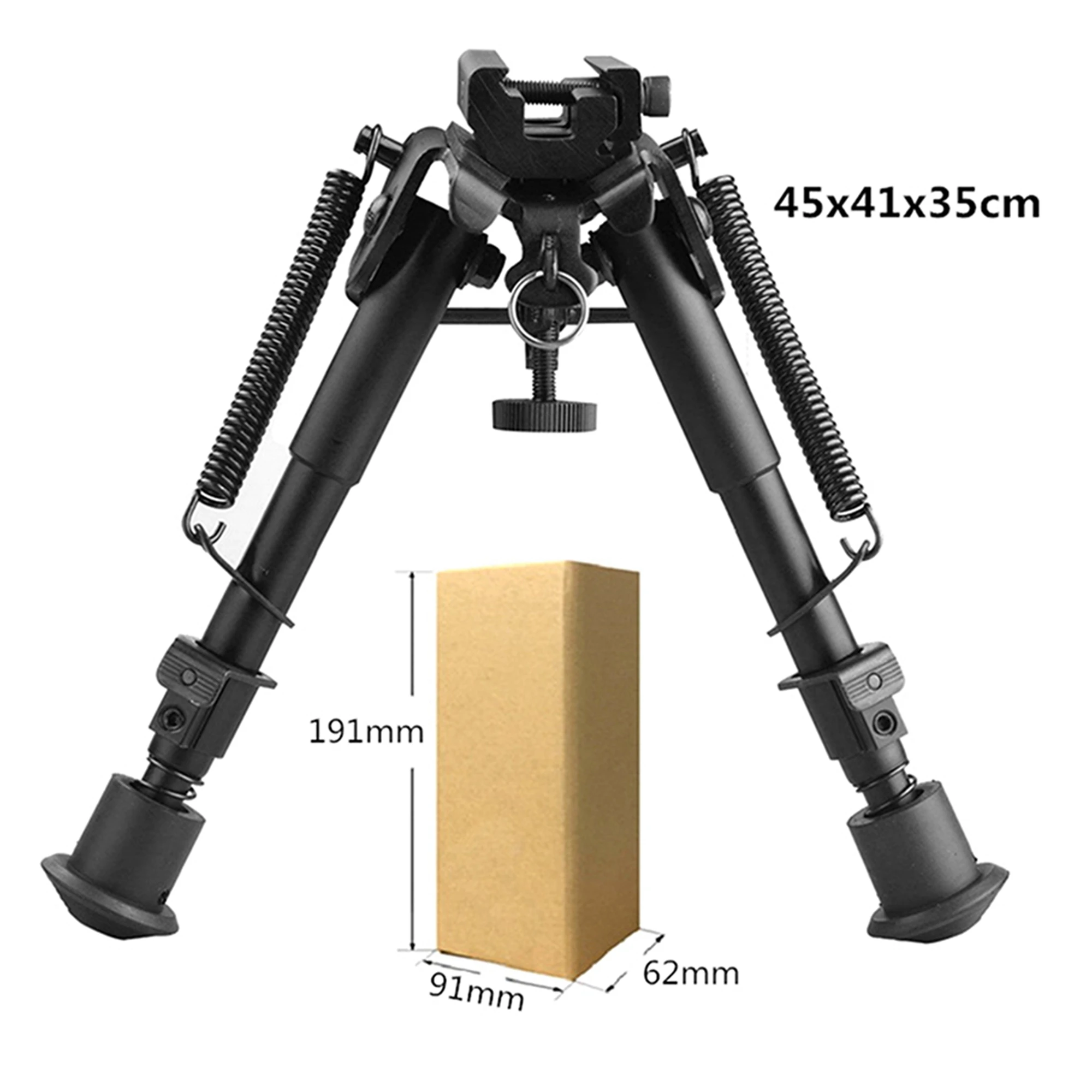 

New Field Rifle Bipod with Quick Release Retractable Design Adjustable Spring Adapter Accessories