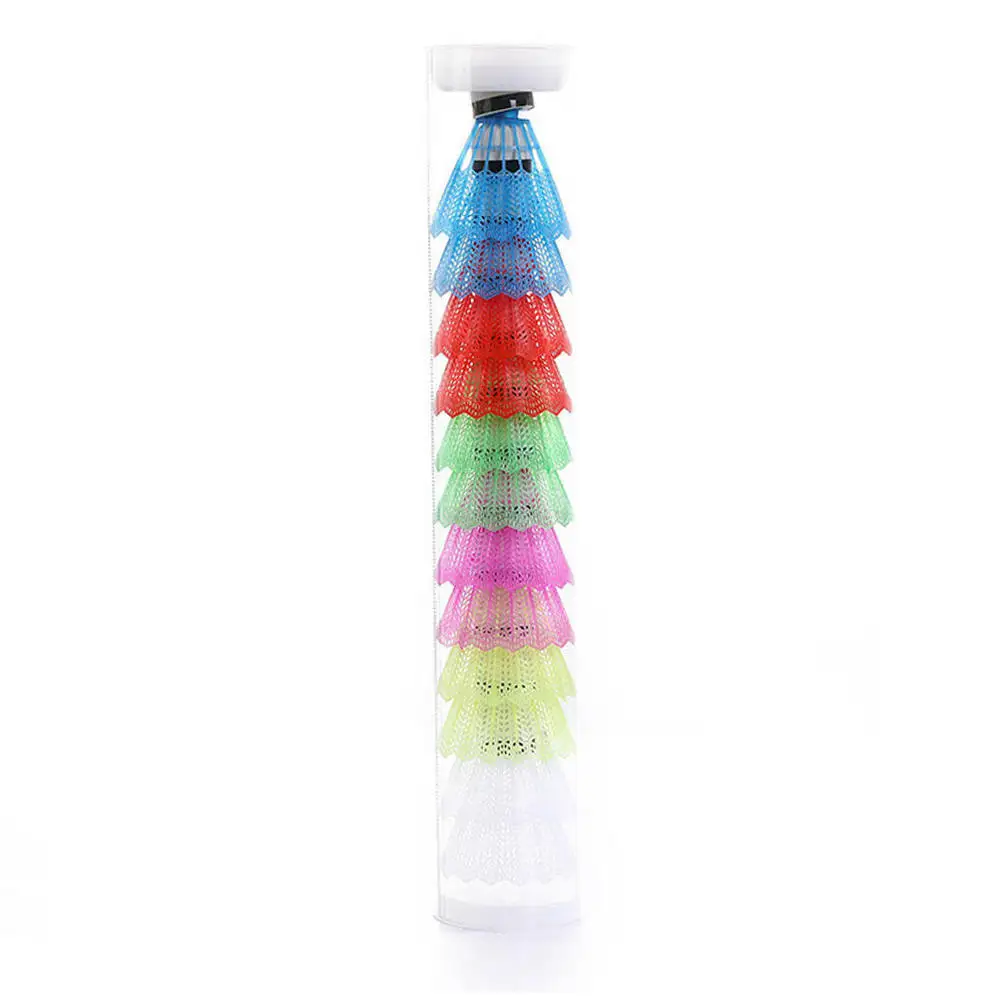 

12pcs Durable Sports Training Badminton Ball With Box Colorful Shuttlecock Entertainment Wear Resistant Accessories