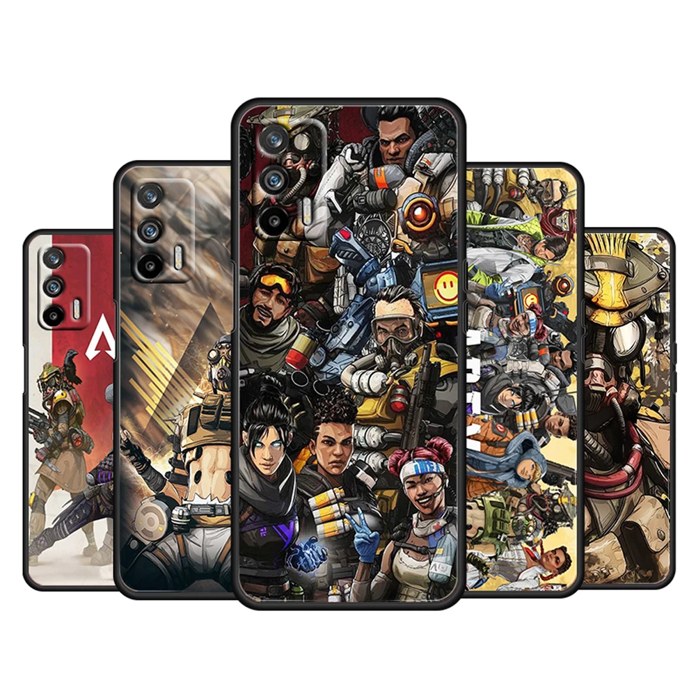 

Cool Game Apex legends For OPPO Realme Q3 Q2 V15 V3 X50 X7 X3 X2 XT Pro Carnival Superzoom 5G Silicone Black Phone Case