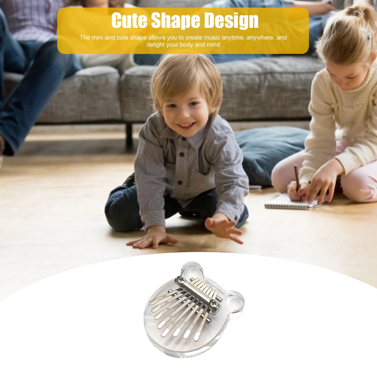 Миниатюрное пианино Kalimba с 8 клавишами портативное изысканное музыкальное Mbira для