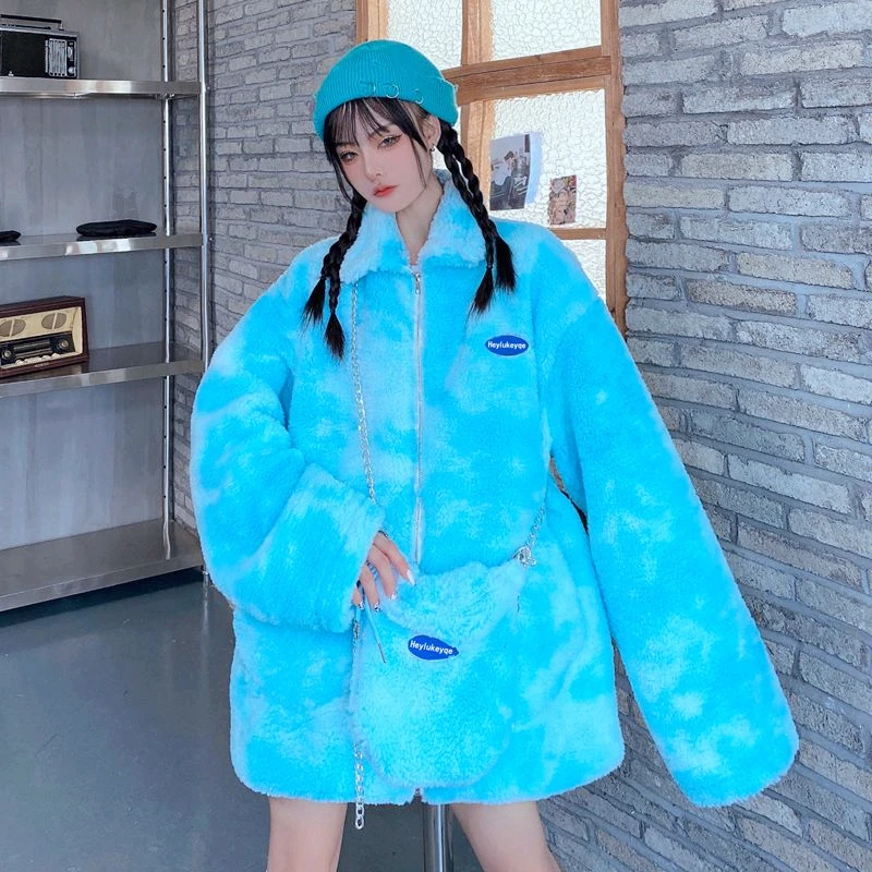 Koreaning Новый Harajuku Для женщин джинсовая куртка более Стиль рабочие утепленные