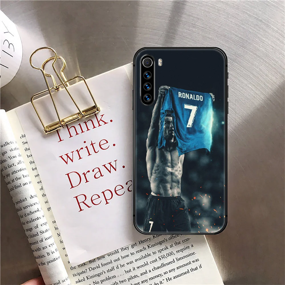 

CR7 Cristiano Ronaldo Phone Case Cover For Xiaomi Redmi Note 7 7A 8 8T 9 9S 9A 10 K30 Pro Ultra Black Etui Black Etui Pretty