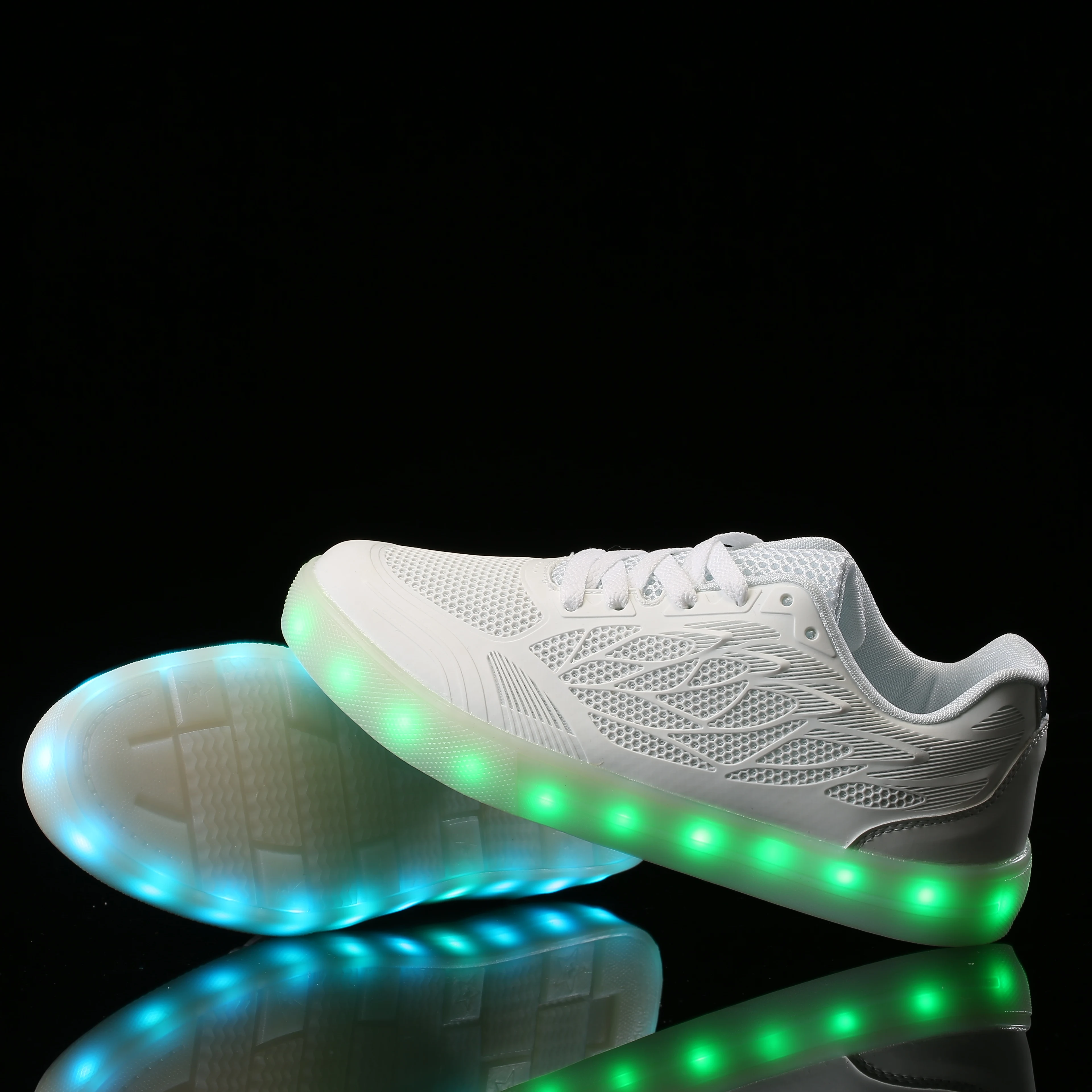 Модная светящаяся обувь с Usb светящиеся кроссовки для мальчиков светодиодная