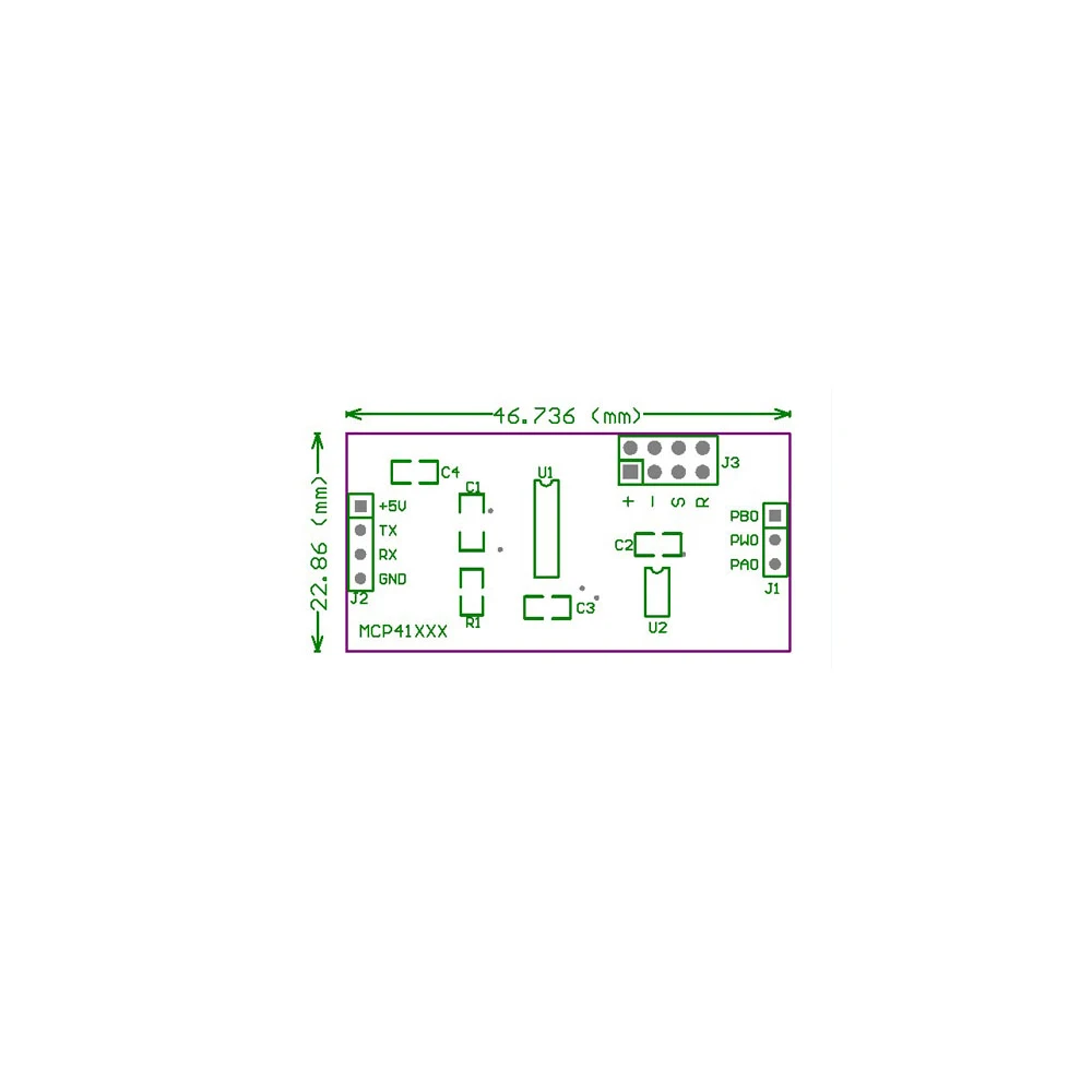 Taidacent цифровой потенциометр SPI Бесконтактный MCP41010 256 Tap TTL Серийный порт ключ