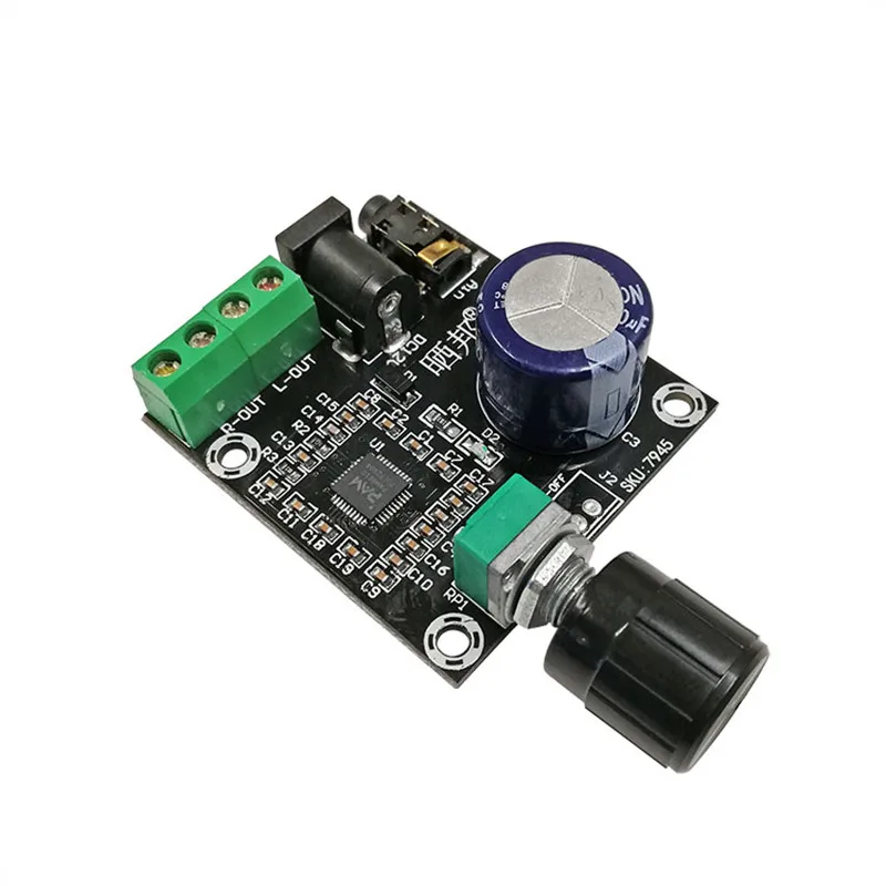 

PAM8610 digital power amplifier board 2.0 dual channel 2*15W stereo audio amplifier module with potentiometer 12V