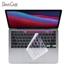 Силиконовый прозрачный чехол для клавиатуры EUUS для Macbook 2020 M1 Pro 13 15 16 17, защитная Сенсорная панель ID Air 13 12 11 Retina для клавиатуры