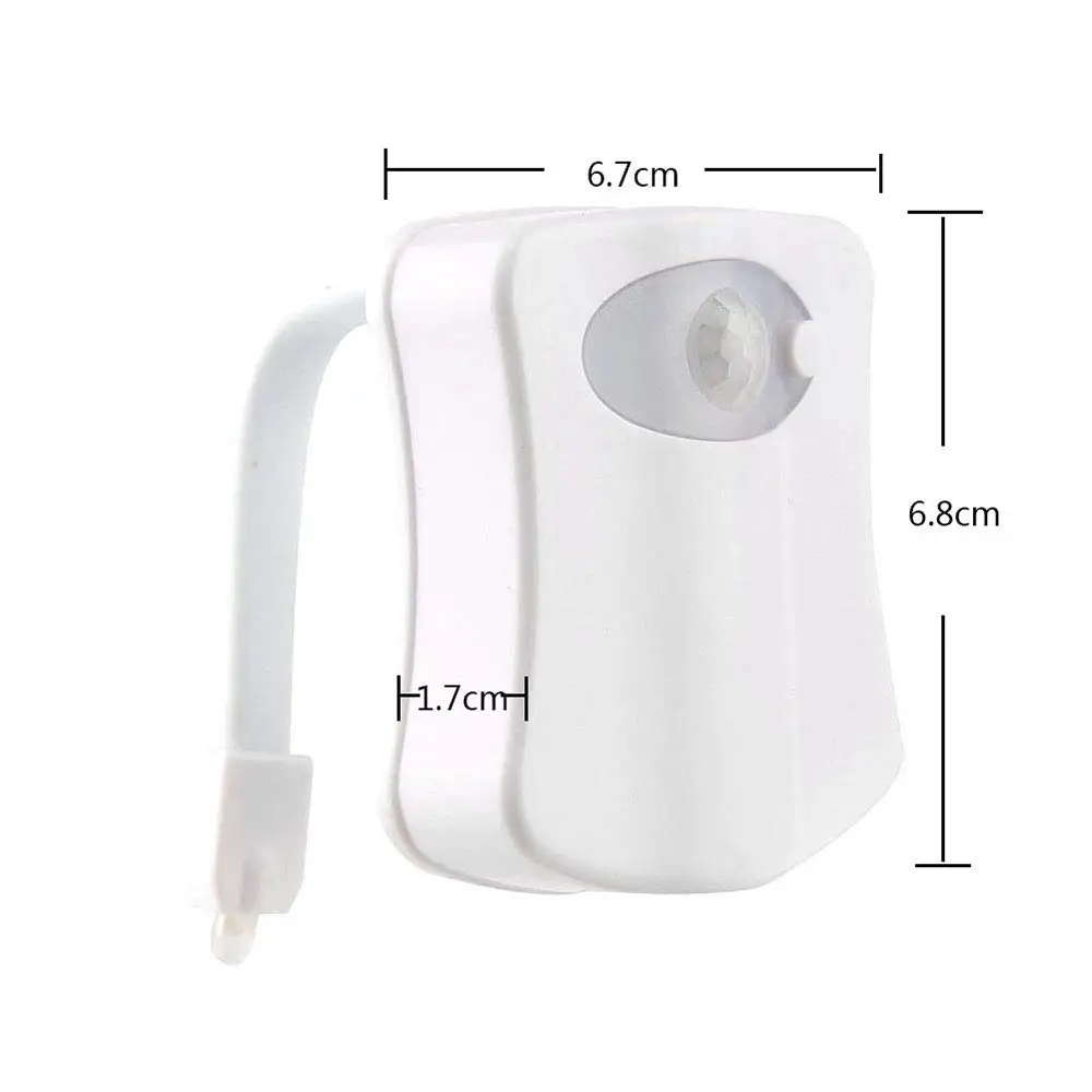 8 цветов автоматический датчик туалета светодиодный ночной Светильник WC