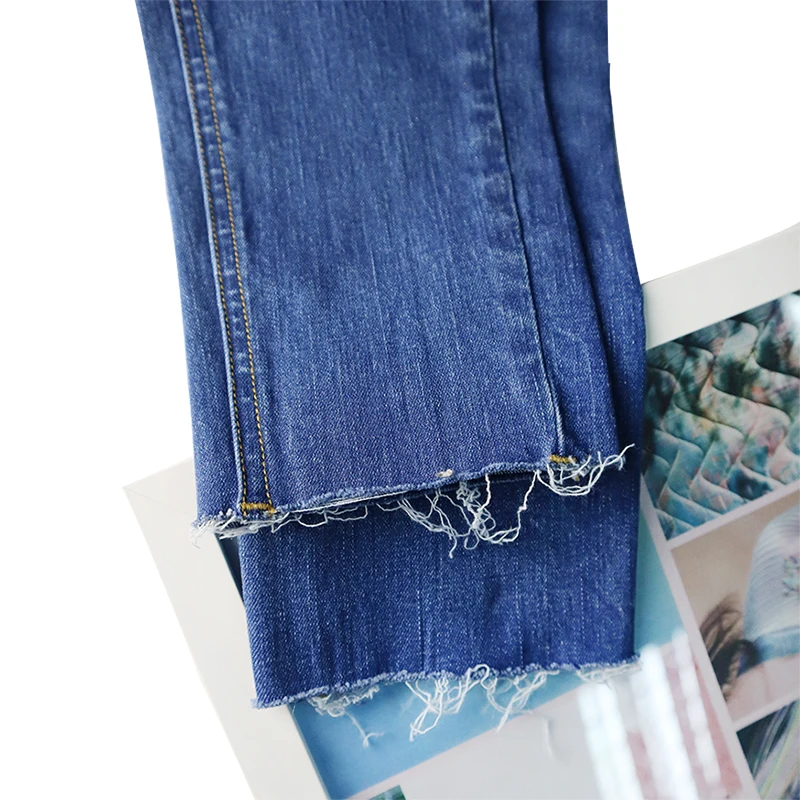 

2021 New Spring Women Slim Skinny Jeans Denim Pants Mid Waist Female Casual Trousers