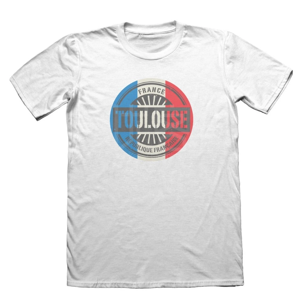 2018 новый бренд топы крутая футболка Тулуза Франция день отцов для мужчин