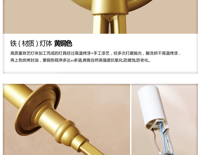 Большой 2 предмета светодиодный настенный светильник в помещении ing E14 латунный