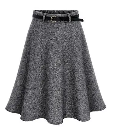 Autumn Women Elastic Waist Plus Size A-line Skirts Hip Slim Medium-long Loose Large DC880 | Женская одежда