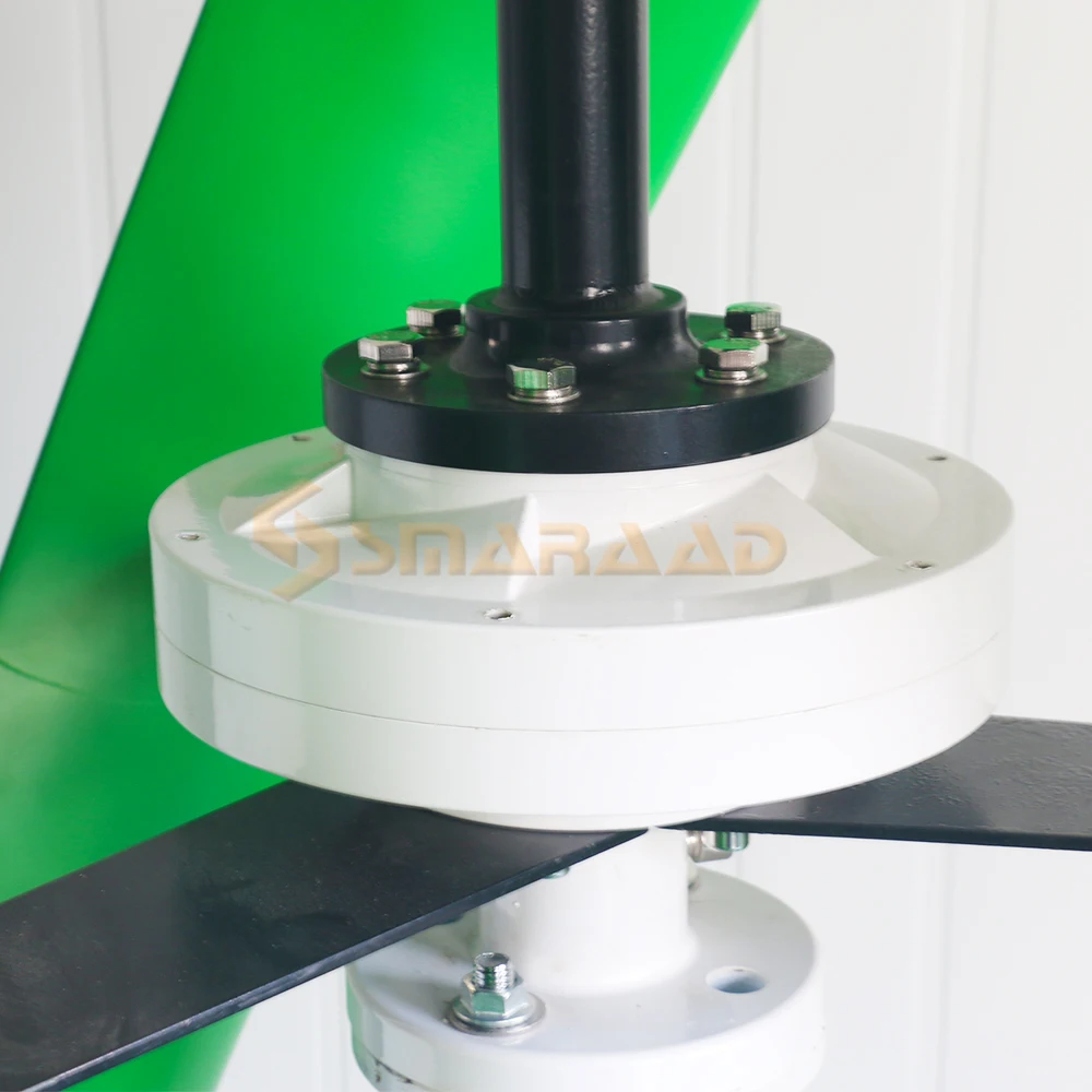 Бесшумная работа 600 Вт 48 В Вертикальная ось ветряная турбина  генератор с 3