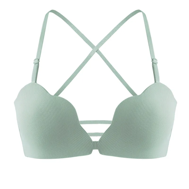 

Sexy Beautiful back Seamless Lingerie Fashion Front Closure Push Up Women Bra Underwear Wireless Bralette Female Intimates Bras