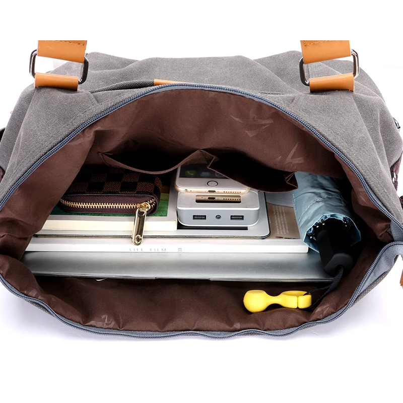 Женская Холщовая Сумка WEIXIER повседневная на плечо сумка-мессенджер V2-90 2019 | Багаж