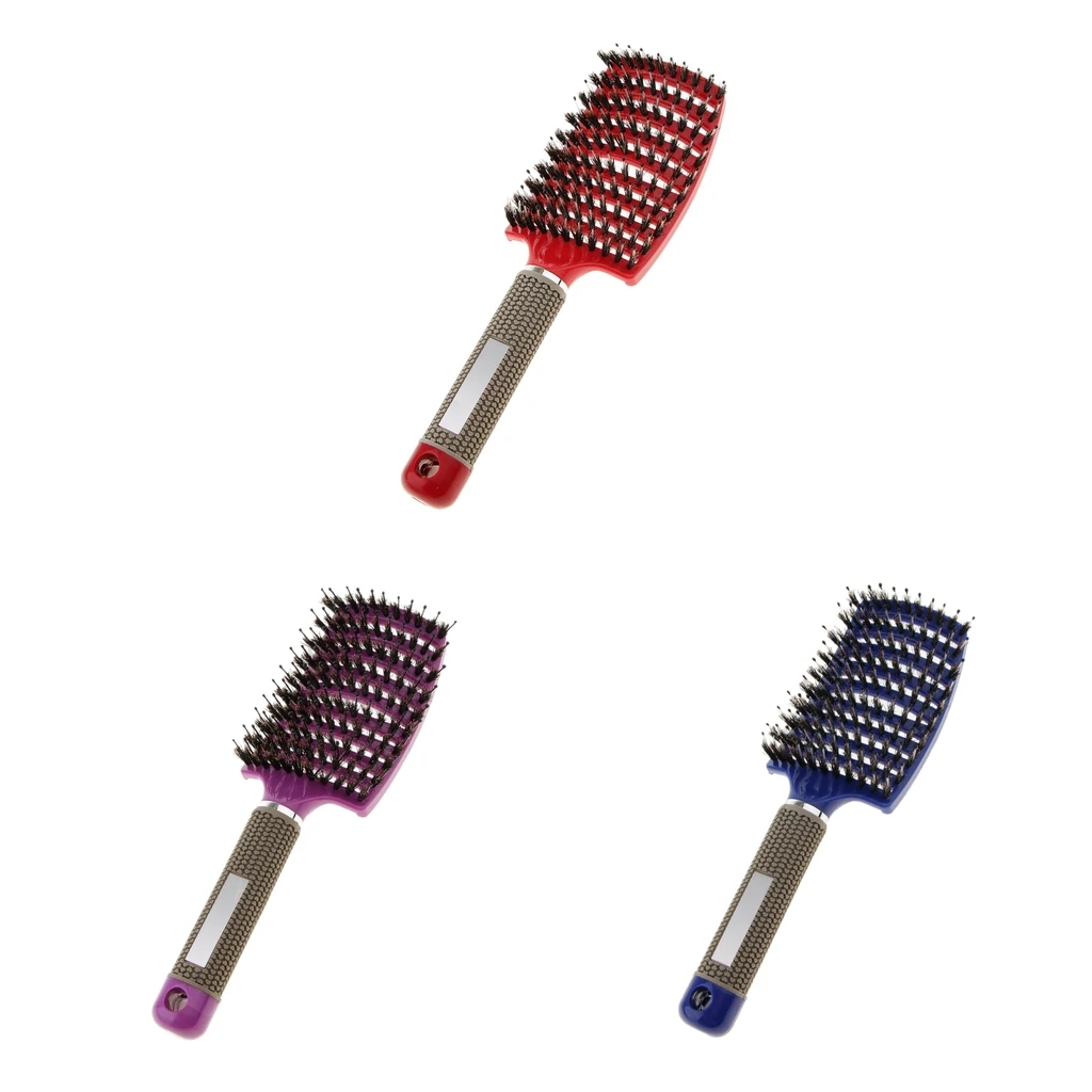 

Hair Brush Vent Brush With Boar Bristles, For Detangling Thick