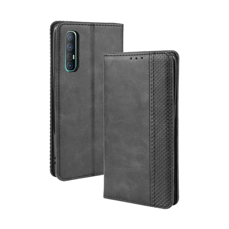 Flip Vintage Wallet Cases For OPPO Reno3 Reno 3 Pro Card Stand Magnetic Book TPU Leather Case Capa Cover Shell | Мобильные телефоны