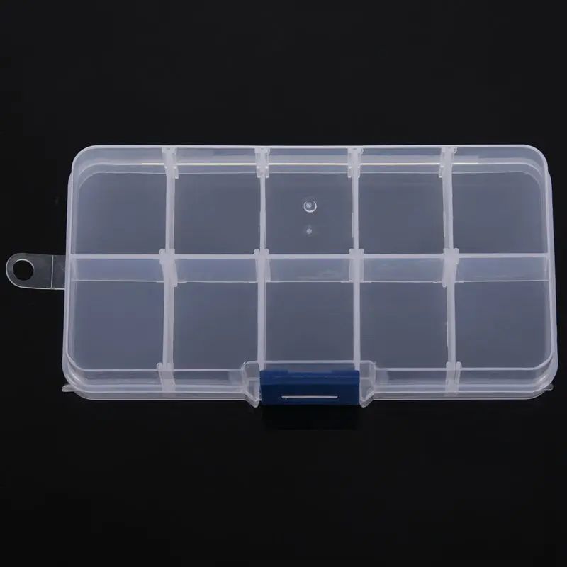 10 слотов регулируемая пластиковая рыболовная приманка крючок снасти Коробка