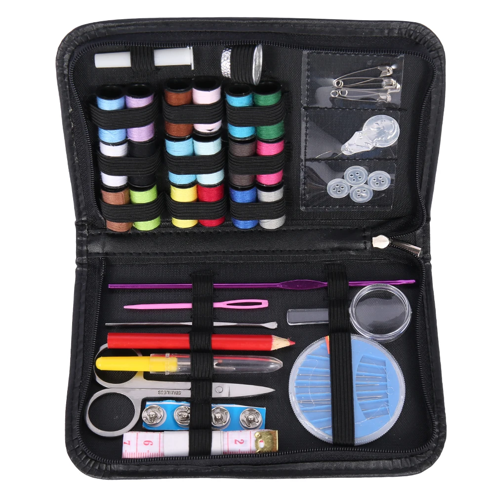 52Pcs/Set Portable Travel Sewing Box Kitting Needles Tools Quilting Thread Stitching Embroidery Craft Kits Home Organizer |