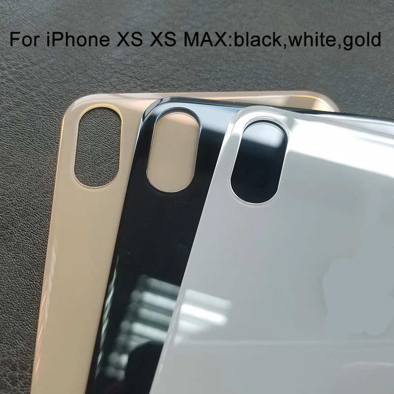 Легкая замена задней крышки стекла задний корпус для iPhone X XR XS XSM задняя дверь корпус монтаж корпуса Замена с большим отверстием