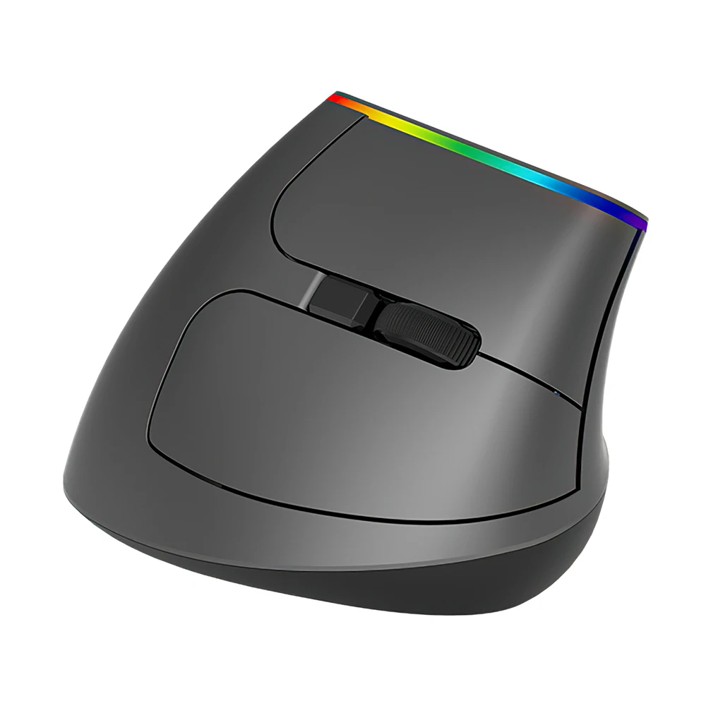 wireless mouse ergonomic vertical mouse 2 4ghz wifi 1600 dpi rgb light 57 degree for pc laptop computer optical mice gaming mice free global shipping