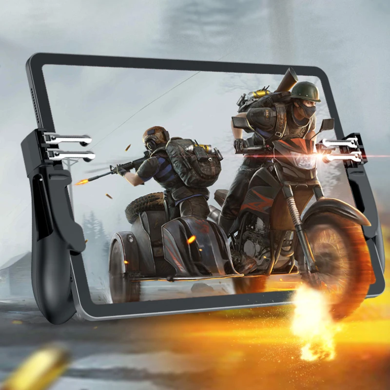 PUBG ipad Controller Six Finger Pubg Mobile Trigger Gamepad Grip L1R1 Fire Aim Button Joystick For Ipad Tablet FPS Game Handle |
