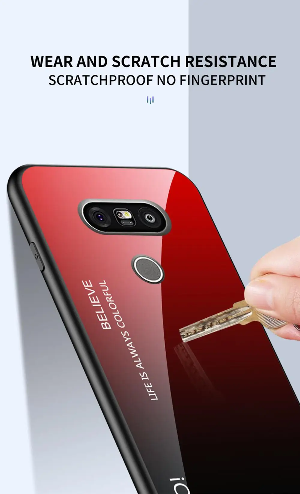 Чехол для телефона LG G8 G7 G6 G5 закаленное стекло противоударный чехол для LG G5 G6 G7 G8 градиентный цвет глянцевое стекло защитный чехол