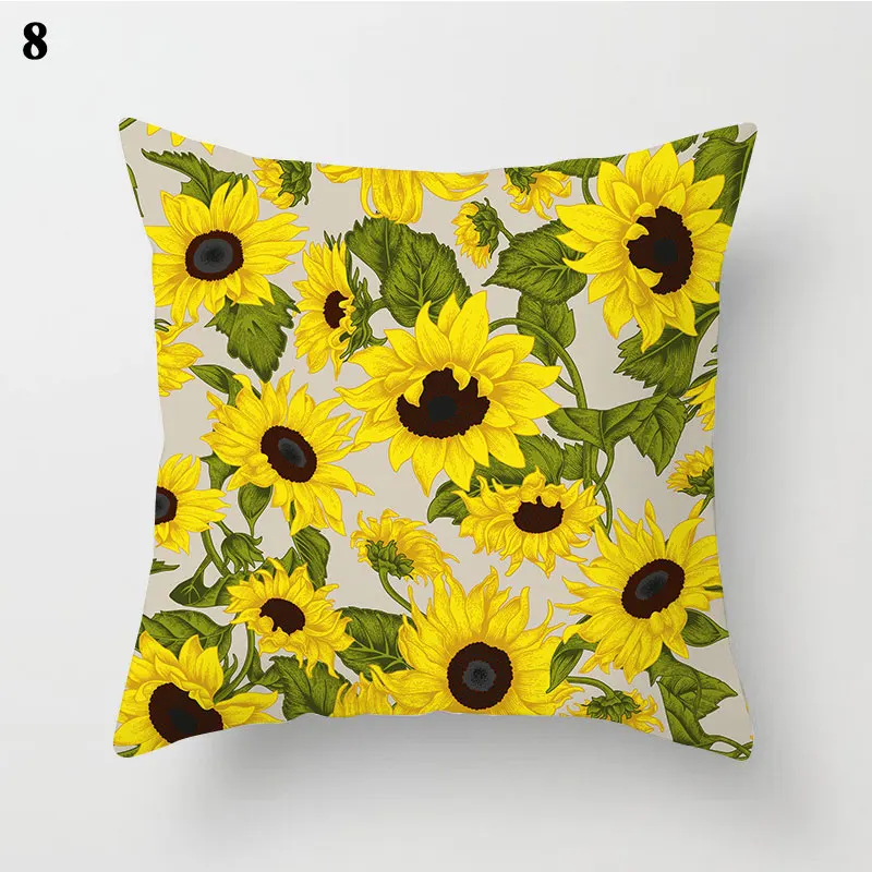 

Printing Series Waist Pillowcase Washable Non-fading Pillow Cover Soft Comfortable Well-designed Sofa Supplies Home Decoration