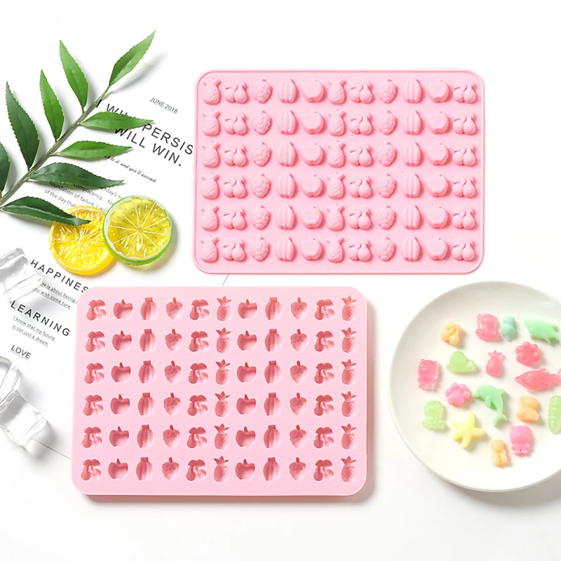 

New Miniature Candy Molds Fruit Silicone Cake Fondant Mold Gummy Chocolate Pudding Jelly Mould For Baking Cake Decorating Tools