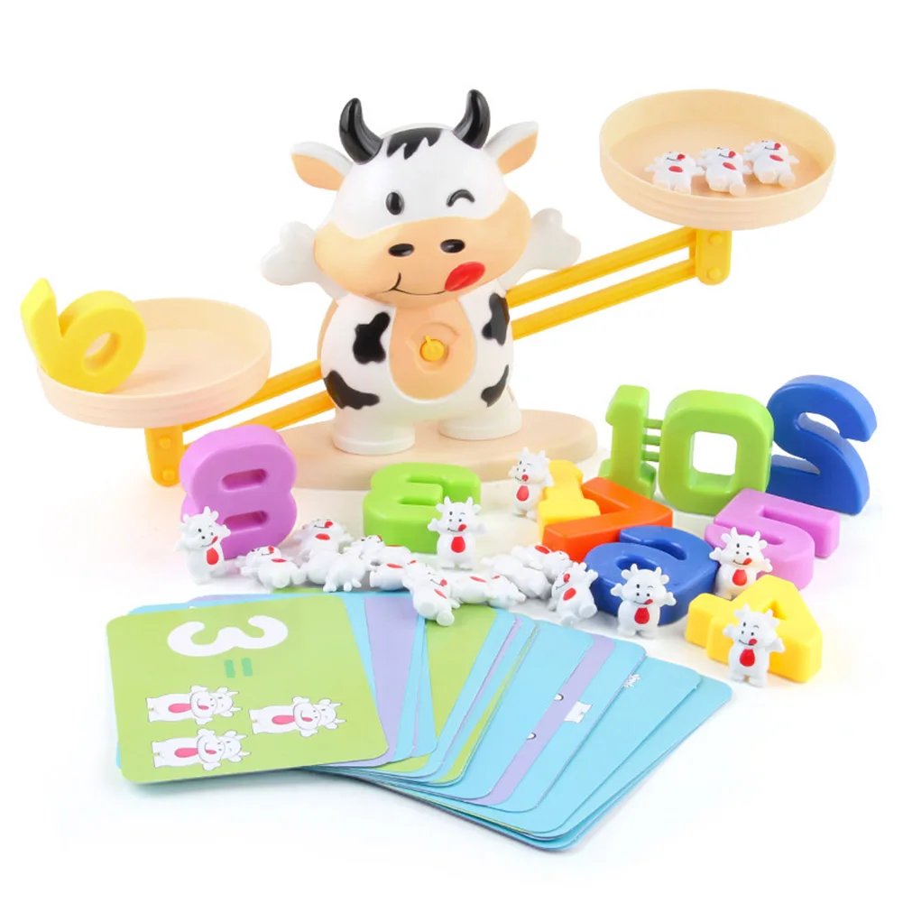 

Новые игрушки для балансировки животных, милые маленькие подарки Монтессори для детей дошкольного возраста, Обучающие игры, бычья кожа