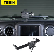 TESIN GPS Stand Holder for Jeep Gladiator JT 2018+ Car Mobile Phone Support Holder Accessories for Jeep Wrangler JL 2019+