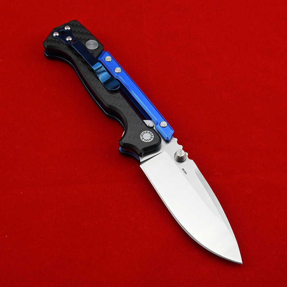Beli Pisau Saku M390 Lipat Pisau Paduan Aluminium Pisau EDC Outdoor Camping Berburu Survival Pisau Untuk Taktis Pertahanan Diri AD15