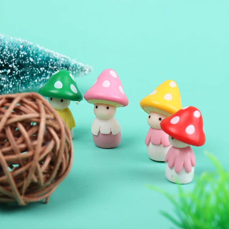 

1Pc Lovely Mushroom Doll Micro Landscape Bonsai Dollhouse Home Decor Gift