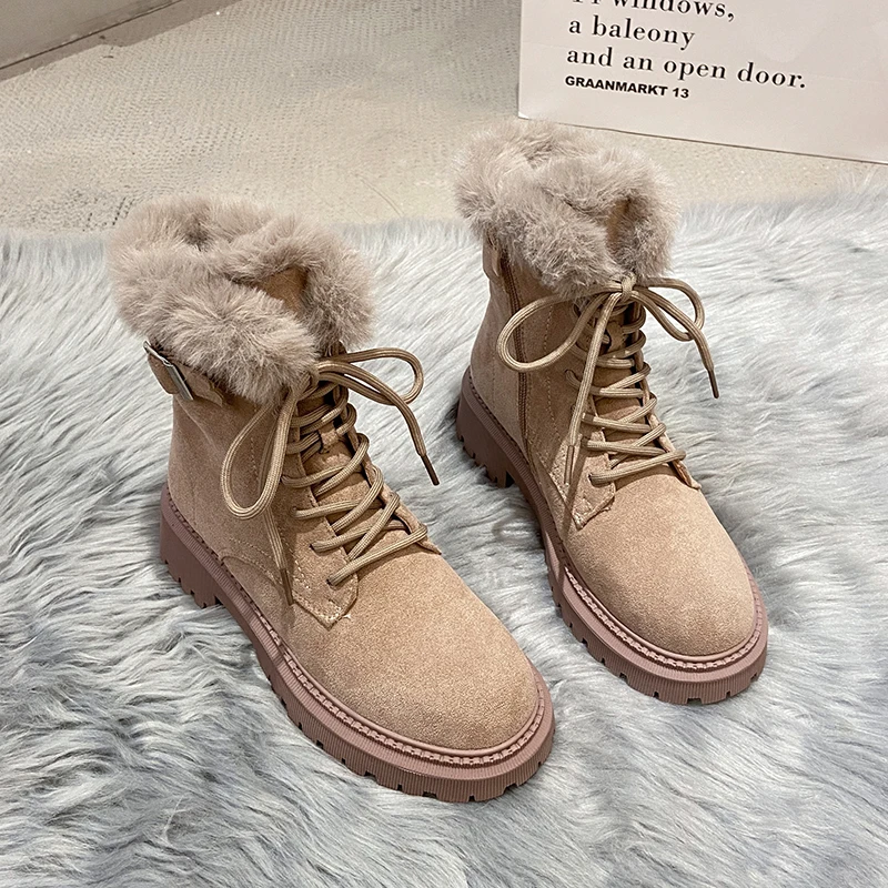 

Корейский вариант зимних сапог для женщин 2021 зимние новые хлопковые сапоги плюс бархатные теплые ботинки Martin модные короткие сапоги
