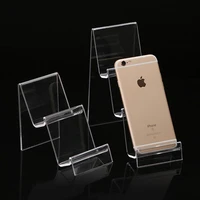 high level in stock acrylic transparent display shelf mobile book wallet glasses rack multilayers mobile phone shelf cellphone