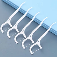 100pcs disposable dental floss sticks cleaning dental floss interdental brush tooth stick toothpick oral health cleaning teeth
