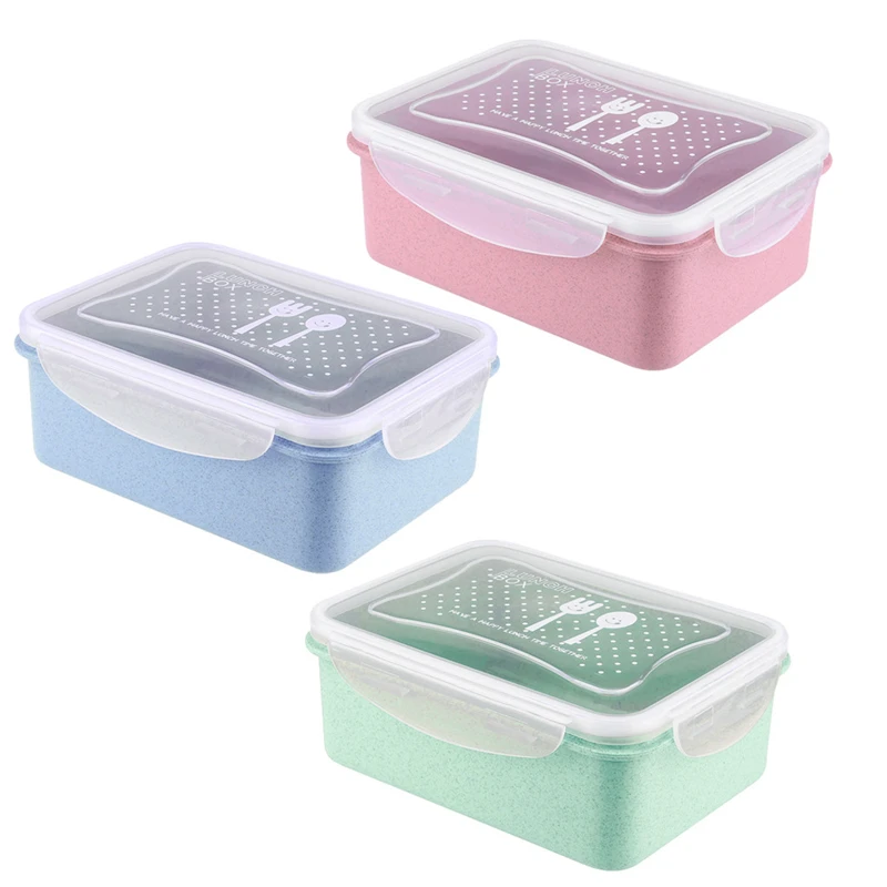 Ланч бокс прочный герметичный на ходу еды и упаковка для закуски ящик хранения