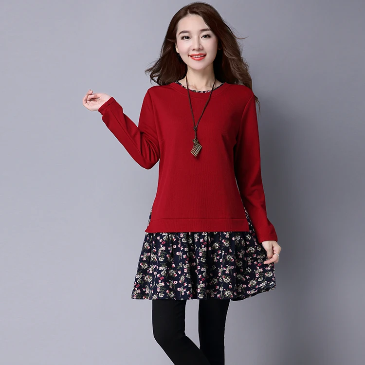 Осеннее модное офисное женское платье трапециевидной формы с натуральным