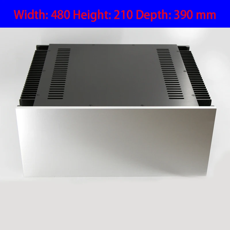 Корпус усилителя KYYSLB 480*210*390 мм алюминиевый корпус класса А для дома