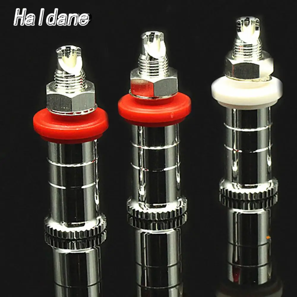 

Haldane 4pcs Speaker Silver Cocket Audio Speaker Connector Amplifier Terminal Binding Post Banana Plug Socket Connector