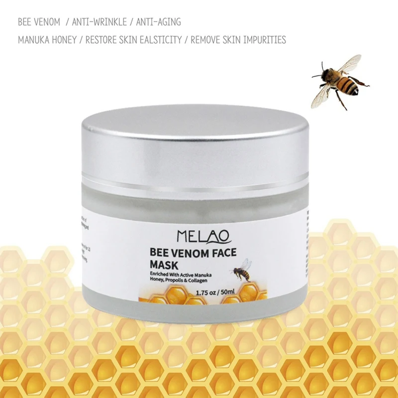 

Anti Aging Wrinkles Mask face Bee Venom firming Mask Skin Lift Facial Cream Manuka Honey Night Cream