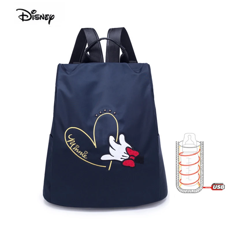 Модный рюкзак Disney для мам красивый многофункциональный ранец с USB разъемом и