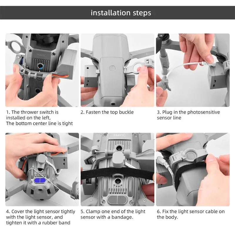 

Airdrop System For DJI- Mavic Air 2 Drone Wedding Proposal Delivery Device Dispenser Thrower Air Dropping Transport Gift