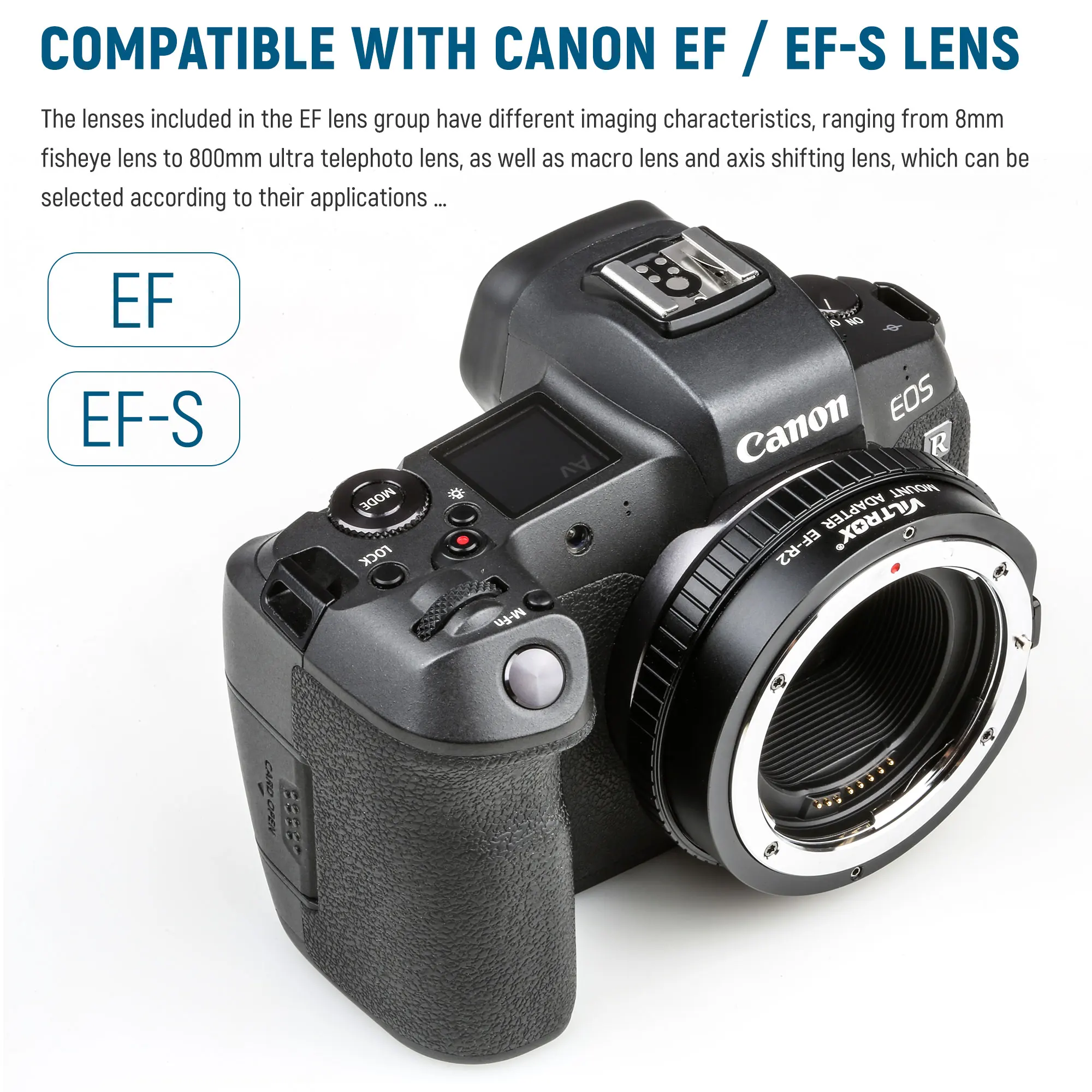 Viltrox EF R2 адаптер с автофокусом для объектива функциональными Управление кольцо USM