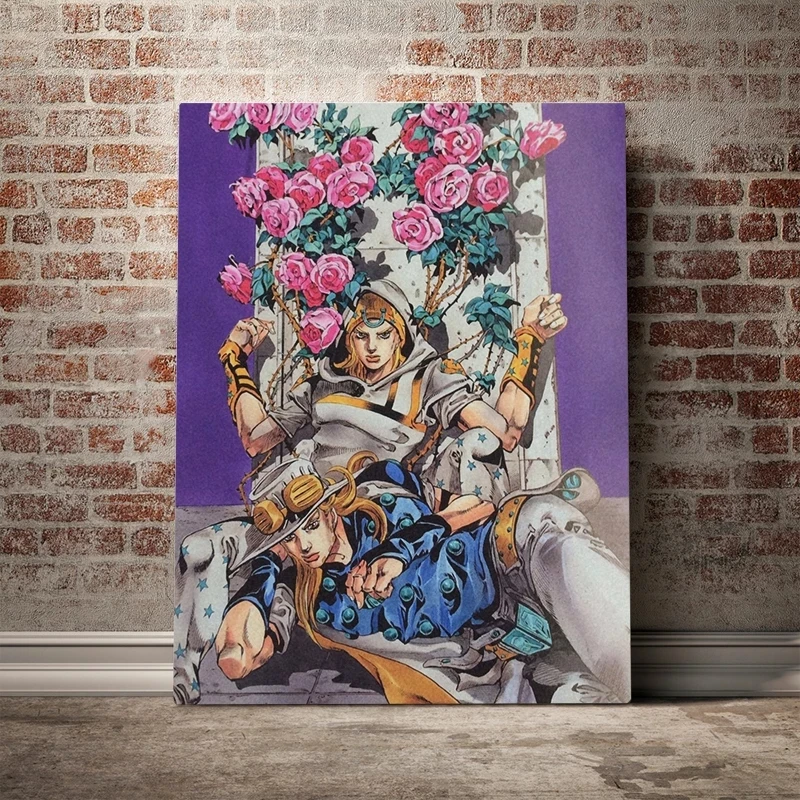 

Anime Rol Wall Art Johnny Joestar Canvas Poster Painting Prints Jojo Bizarre Adventure Pictures Modern Living Room Home Decor
