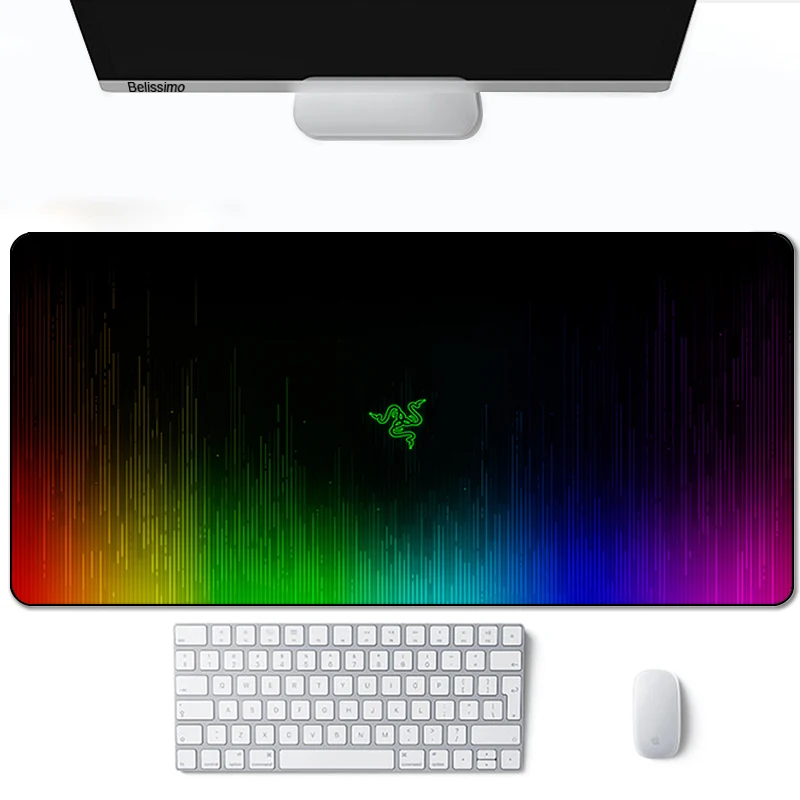 

Mouse pad Razer Gaming Accessories Computer Large 900x400 Mousepad alfombrillas de ratn Gaming Mouse Mat Keyboard Desk Mat LOL