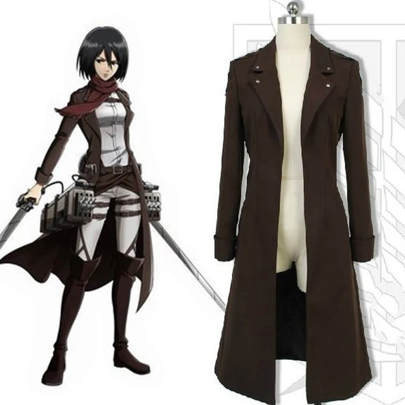 Костюм для косплея из аниме атака на Титанов верхняя одежда Леви Аллена высокие