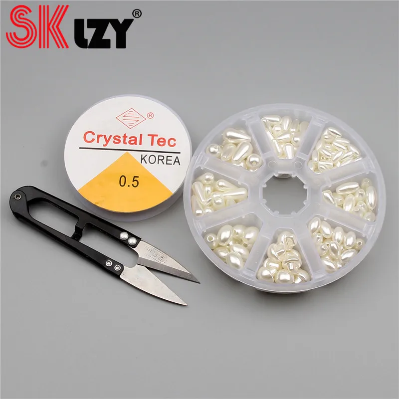 

250PCS/Set Various Shapes Imitation Pearl Acrylic Beads For Necklace Bracelet Jewelry Making Decoration Wholesale